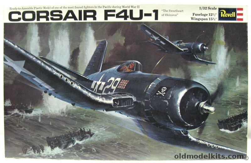 Revell 1/32 F4U-1 Corsair - (F4U1), H278 plastic model kit